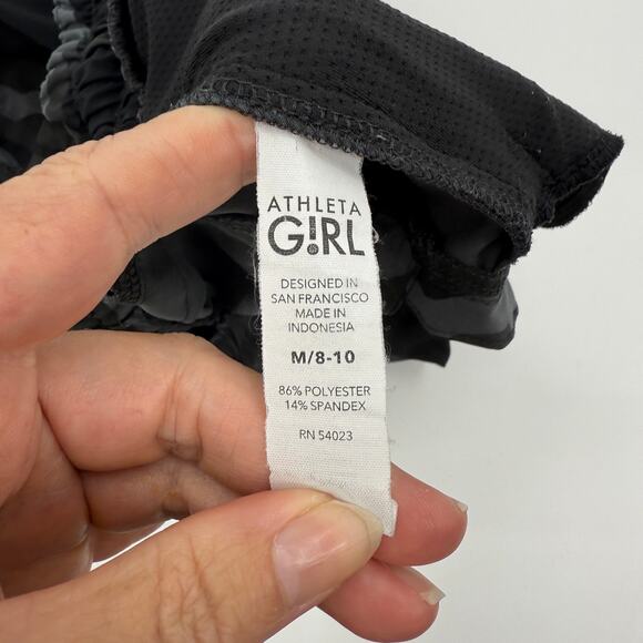 ATHLETA Girl Running Athletic Shorts Size M 8-10 Camo Print 2.75 Inch Inseam - Picture 4 of 6